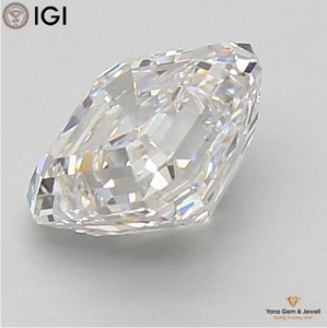 Diamant de laboratoire CVD de 2,00 carats, certifié IGI, clarté VS2, couleur E, taille Asscher, pour centre de bague époustouflant - Product Image 4