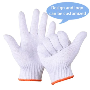 Guantes de Trabajo de Alta Calidad y Bajo Costo, Guantes de Seguridad de Algodón Tejido - Product Image 5