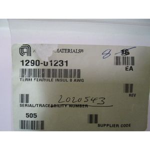 8 AMAT 1290-01231, TERM FERRULE INSUL 8 AWG. 417163 - Équipements et pièces semi-conductrices d'occasion fiables à l'échelle mondiale - Product Image 6