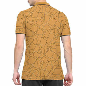 Trending Sports Design Custom Made Unique Style With Collar <b>Down</b> Button Stylish Stripes Golf Polo Shirt - Product Image 2