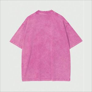 Premium Terry 100% Cotton <b>Acid</b> Washed Oversized <b>Drop</b> Shoulder Eco-Friendly Breathable Street Fashion Casual Mens Tee - Product Image 2