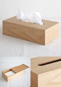 Boîte à mouchoirs en bois faite à la main avec un design classique pour la table à manger, le salon et la chambre à coucher - Product Image 5