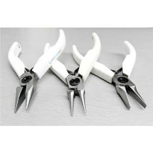 High Quality ZETOMED PRO Chain \ Flat \ Round Nose Plier with Fine Tip & Plastic Handle Double <b>Leaf</b> Spring Jewelry Making Tool - Product Image 1