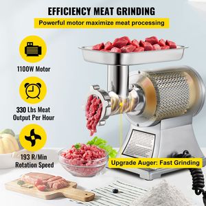 Tritacarne Commerciale in Acciaio Inox da 450 libbre con Lama e Piastra, Insaccatrice per Salsicce, Conforme FDA - Product Image 3