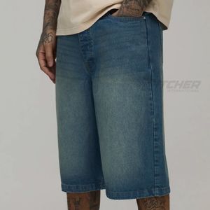 Pantalones Cortos de Mezclilla para Hombre con Etiqueta Personalizada, Estilo Urbano, Verano, Casual, Corte Recto, Ropa de Uso Diario, Ecológicos y Transpirables - Product Image 5