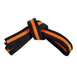 Ceinture d'arts martiaux Taekwondo Karaté Jiu Jitsu Judo en tissu coton haute densité, taille et design personnalisés, ajustement professionnel - Product Image 3