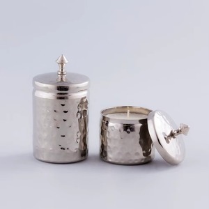 Elegant Look Customized Design Luxury Unique Candle Metal Jar for Home Wedding Christmas Decoration India Eco-Friendly - Product Image 1