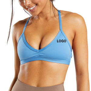 Fully Customized Front Logo Simple Style Women's High Support Sports Bra-Quick Dry Breathable Yoga Gym Wear Wholesale Available - Product Image 1