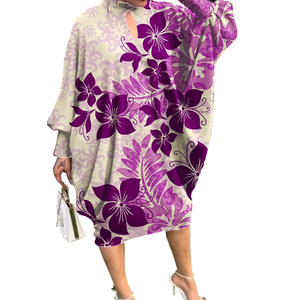 Samoa Puletasi Polynesian Tribal Tonga Logo Print <b>Custom</b> Ladies Plus Size Women's Church <b>Dress</b> Islands Kaftan <b>Dresses</b> - Product Image 4