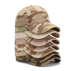 Casquette de baseball unisexe camouflage réglable à 6 panneaux en sergé, style décontracté pour l'extérieur, toutes saisons - Product Image 4