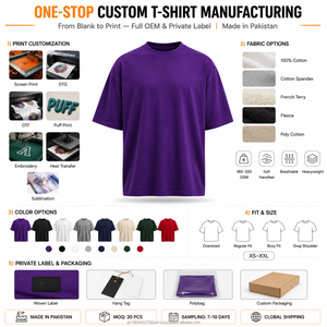 เสื้อยืดโอเวอร์ไซส์ผู้ชายแบบซักพิเศษ ขายส่งจำนวนมาก รับผลิตแบบ OEM ผ้าฝ้ายเปล่า พิมพ์โลโก้ตามสั่ง เสื้อผ้าลำลองแนวสตรีทแวร์ - Product Image 5