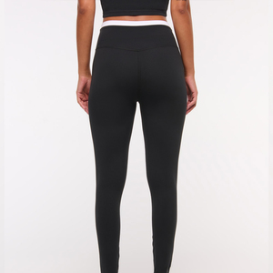 Leggings Deportivos para Mujer con Logotipo Personalizado, Cintura Media, Transpirables, de Secado Rápido, Ecológicos, de Spandex/Poliéster, para Yoga y Gimnasio, OEM 2026 - Product Image 2