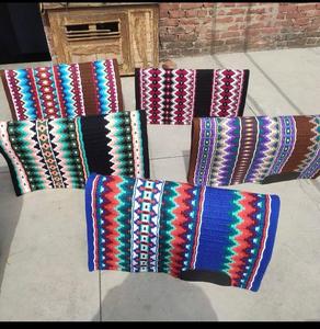 Premium Western Wool Saddle <b>Pad</b> <b>Felt</b> Horse Saddle <b>Pad</b> Western Riding Saddle Blanket Custom Logo OEM - Product Image 2