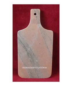 Tabla de cortar de mármol blanco hecha a mano con diseño creativo y decoración de cocina para cortar verduras y usos multipropósito. - Product Image 3