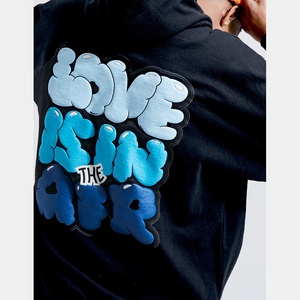 2025 nouveau haute qualité 350GSM unisexe pull à capuche hommes polaire surdimensionné lavé Technique Hip Hop bouffée impression - Product Image 4