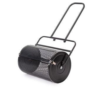 Spandiconcime Manuale da 24 Pollici per Prato e Giardino, Rullo per Torba, Cesto in Rete d'Acciaio Verniciato a Polvere, Nuovo, con Scatola Ingranaggi Topdre - Product Image 1
