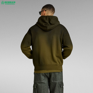 New Arrival Regular Fit <b>Acid</b> Washed 100% Cotton Fleece Blank Pullover Hoodies 350 GSM Oversized & <b>Drop</b> Shoulder Hoodie Men - Product Image 4