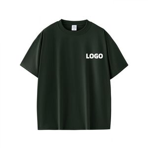 เสื้อยืดคอกลม แขนสั้น ทรงหลวม ยูนิเซ็กซ์ ผ้าคอตตอนเจอร์ซีย์ถัก 100% สีพื้น ใส่ได้ทุกฤดู สไตล์ลำลอง พิมพ์ลายโลโก้ - Product Image 6