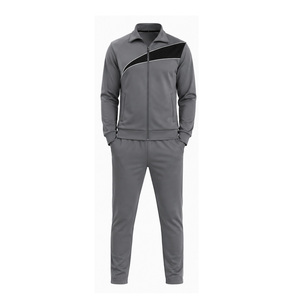Custom Men Athletic Tracksuits Fleece Sport Training Suit Zip Jacket Jogger <b>Pants</b> Wholesale OEM Gym Wear Manufacturer Sportswear - Product Image 1