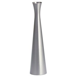 Vase moderne en acier inoxydable - Vase de table de luxe fait main de la marque METAL WAVE avec motif martelé pour la décoration intérieure - Product Image 6