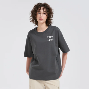เสื้อยืดสั่งทำ ผ้าฝ้าย 100% พิมพ์โลโก้ฟรีด้านหน้า สำหรับผู้ชายและผู้หญิง แขนปกติ เสื้อยืดทรงทางการ น้ำหนัก 200 กรัม แบบยูนิเซ็กซ์ เนื้อผ้าหนา - Product Image 4