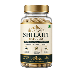 Capsules de Shilajit de l'Himalaya naturellement obtenues, 60 unités, 100% pur Shilajit, qualité export, fournisseur d'Inde - Product Image 2