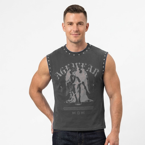 2026 High Quality 100% Cotton Gym Fitness <b>Tank</b> <b>Top</b> Custom Breathable Quick Dry Anti-Pilling Summer Workouts Casual Knitted - Product Image 1