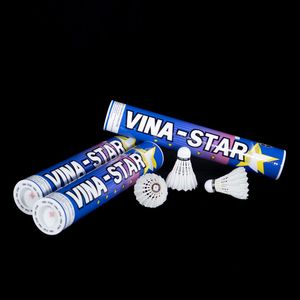 Vietnam Manufacturer Vina-Star Premium Professional Tournament Level <b>Badminton</b> Shuttlecocks 1 Dozen Class Goose Feather Stable - Product Image 4