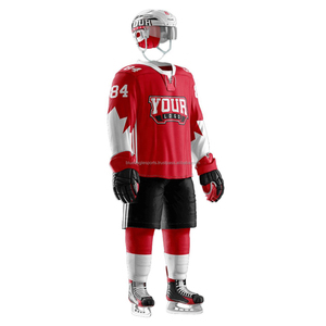 Best Selling Men's Ice Hockey Wear Eco-friendly 100% Polyester High Quality Custom Logo Printing Latest Design Sets OEM Team - Product Image 3