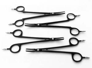 Ciseaux bipolaires manuels en acier inoxydable de 8 pouces pour lame incurvée, ciseaux chirurgicaux réutilisables antiadhésifs pour la coagulation - Product Image 3