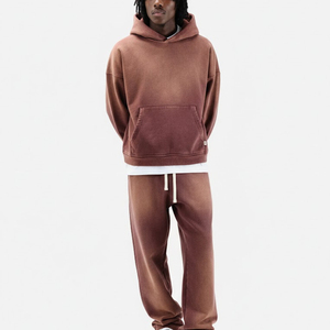 <b>Top</b> Quality Sun Fade <b>Distressed</b> Tracksuit Men Customize Vintage 100% Cotton Sun Faded <b>Distressed</b> Tracksuits In Cheap Rates - Product Image 1
