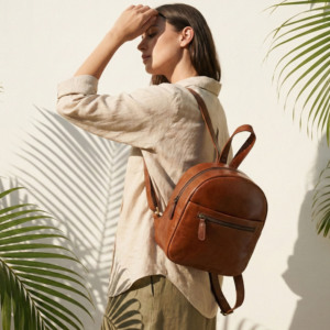 <b>Mini</b> Leather <b>Backpack</b> Purse – Minimalist Small Everyday Bag for Women & Teens, Gift for Her - Product Image 1