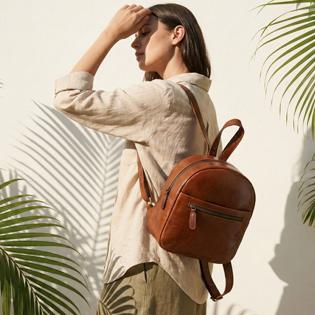 Mini Leather Backpack Purse – Minimalist Small Everyday Bag for Women & Teens, Gift for Her