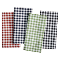 Ensemble de torchons de cuisine en coton avec imprimé oiseaux et fleurs, rectangulaires, écologiques, lavables en machine