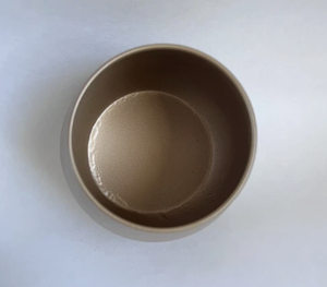 Matte <b>Bronze</b> Rounded Metal Planter Pot Metal Pot Container Decorative <b>Vase</b> Globe silhouette with a smooth rolled rim Bulbous - Product Image 3