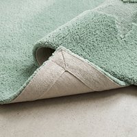 Tapis moderne en laine texturée vert sauge tufté à la main pour salon, chambre, entrée, décoration intérieure, revêtement de sol doux et moelleux