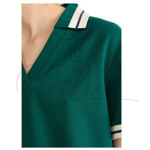 Chemises polo de jogging pour femmes, t-shirts polo de haute qualité, respirants, pour usage extérieur, couleur personnalisée - Product Image 5