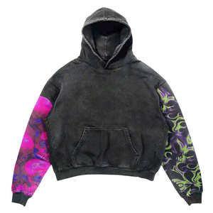Premium Plain Hooded Sweatshirt Comfortable Pullover Hoodie Long Sleeve Soft Material Daily Wear Apparel - Product Image 3