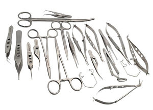 ชุดเครื่องมือผ่าตัดจุลศัลยกรรมตา 20 ชิ้น ทำจากเหล็กกล้าไร้สนิม คีม กรรไกร ผลิตโดยผู้ผลิต OEM เกรด OR - Product Image 3