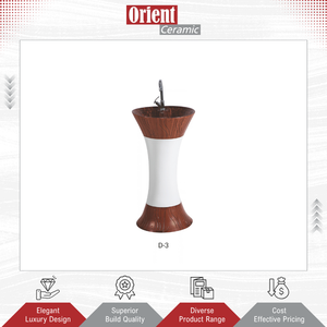 Top Notch Quality Wholesale Supply Bathroom Sanitary Ware White Ceramic Designer Wash Basin Pedestal from Indian Manufacturer - Product Image 2