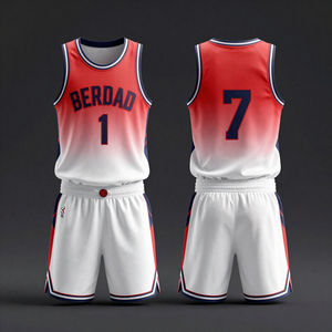 Maillot de basket-ball personnalisé en gros avec nom d'équipe, numéro et logo, taille plus, pour hommes et jeunes, respirant et léger - Product Image 5