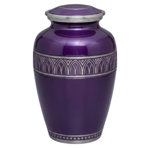 Hermosa urna de cremación personalizable para adultos, de aleación de plata grabada, con acabado en color aguamarina, de aluminio, para cenizas humanas. - Product Image 6