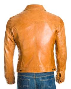 Premium Quality <b>Men's</b> Coated Leather <b>Jacket</b> Custom Plus Size <b>Warm</b> Breathable Knitted Vintage Stand Hooded Varsity <b>Jacket</b> - Product Image 4