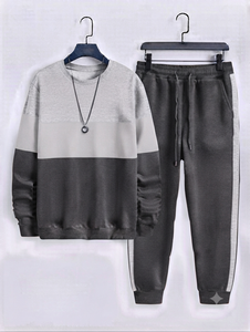 Ostriya Intl - Chándal Deportivo Informal de Invierno para Hombre, Talla Grande, Color Sólido, con Logotipo Personalizado - Product Image 1