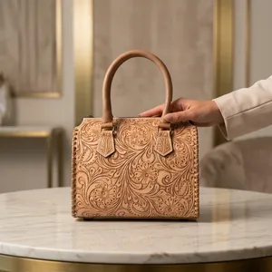 Vintage Women's <b>Handbag</b> Genuine Leather Bags Sling Shoulder Bags Brown Leather <b>Handbags</b> for Women - Product Image 2