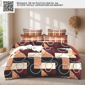 Rollo de Tela Estampada Romance de 110 GSM para Edredones y Sábanas de Hogar - Product Image 3