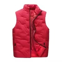 Veste sans manches unisexe pour homme/femme, hiver, avec fermeture éclair, mélange polyester/coton, respirante, doublure chaude - Product Image 3