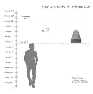 High Quality Handmade Vintage Seagrass Rattan Pendant Lighting Cover Modern Design Eco-Friendly <b>Hanging</b> <b>Lampshade</b> Home - Product Image 6