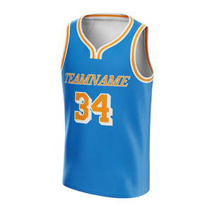 Maillot de basket-ball sur mesure, dernière nouveauté, vente chaude, 100% polyester, design OEM, grandes tailles, personnalisation du nom et du numéro de l'équipe - Product Image 2