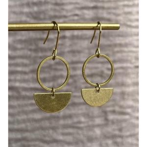 18K Gold Plated Handmade Antique Cute <b>Knot</b> Drop <b>Earrings</b> for Women Judaism Inspired Gift Jewelry - Product Image 2